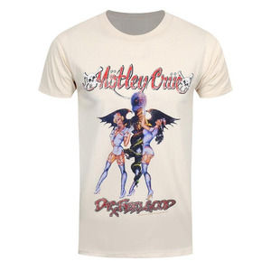 Motley Crue Dr Feelgood Mens Sand Tshirt